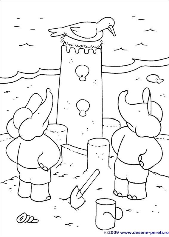 babar desene colorat
